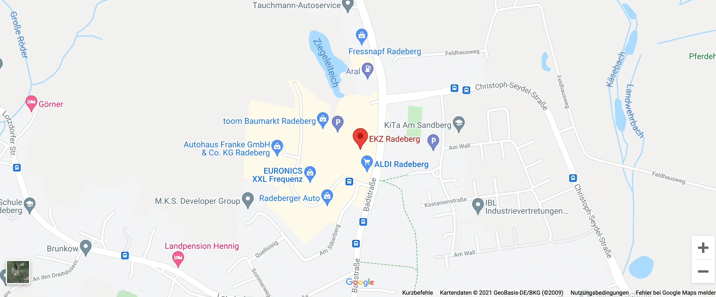 Google Maps Vorschau