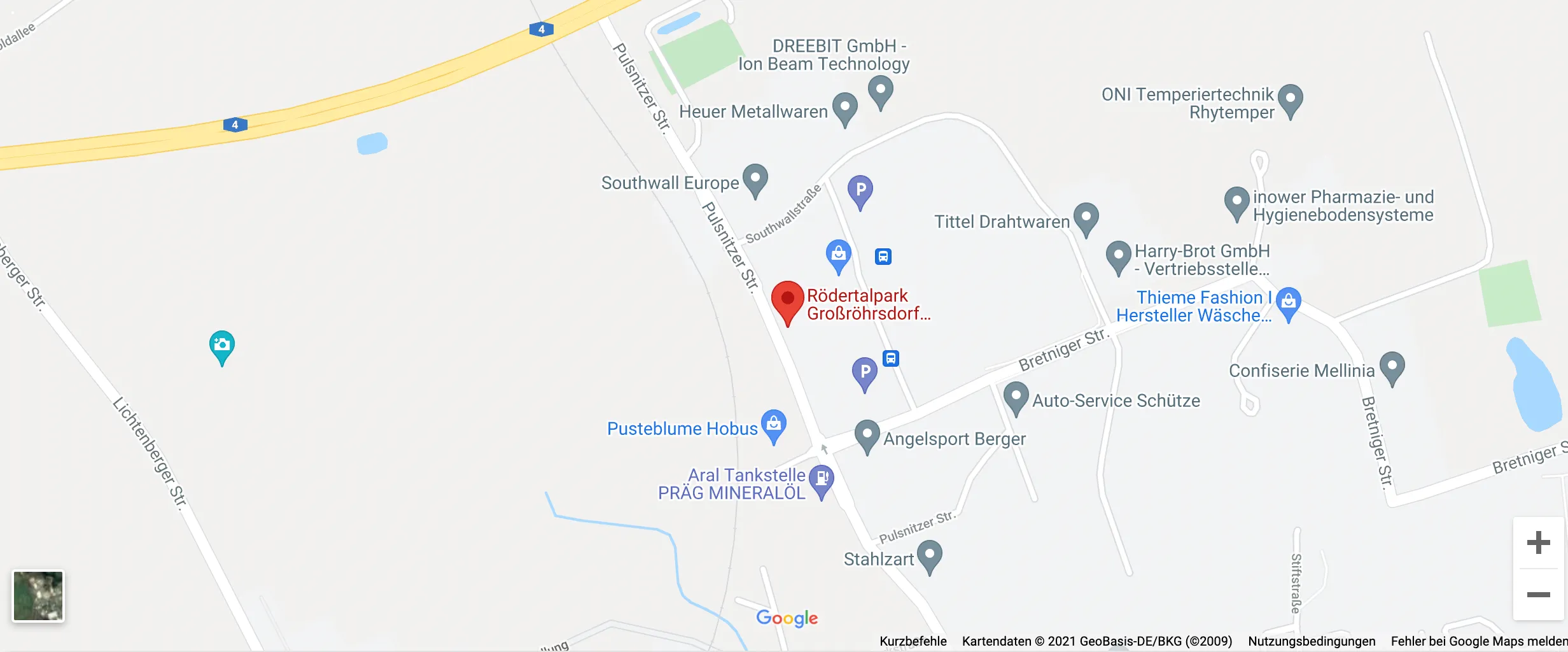 Google Maps Vorschau